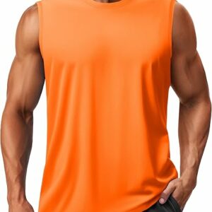 Men's Sleeveless Shirts Quick Dry Tank Tops for Men Sun Protection